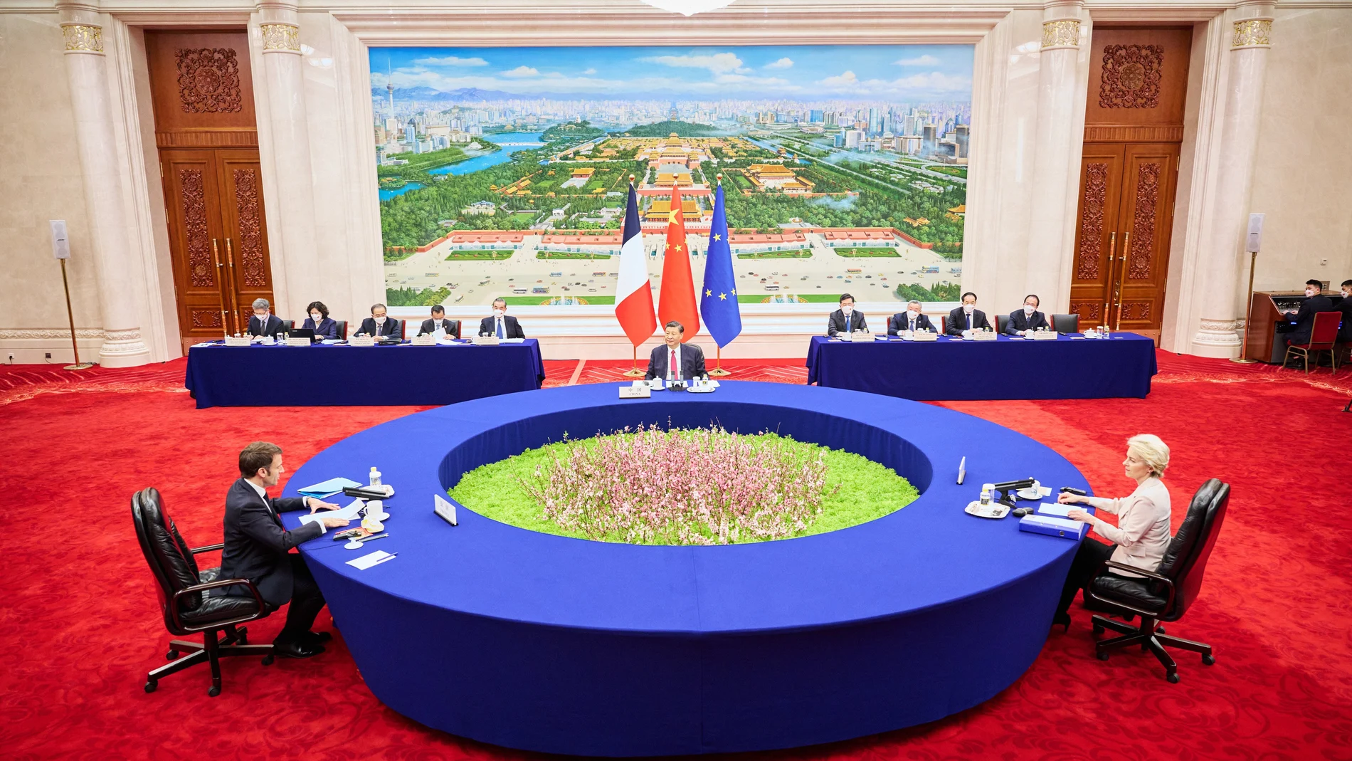 La reunión de Xi Jinping con Emmanuel Macron y Ursula von der Leyen
