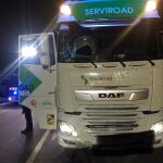 Estado en el que quedó el camión accidentado