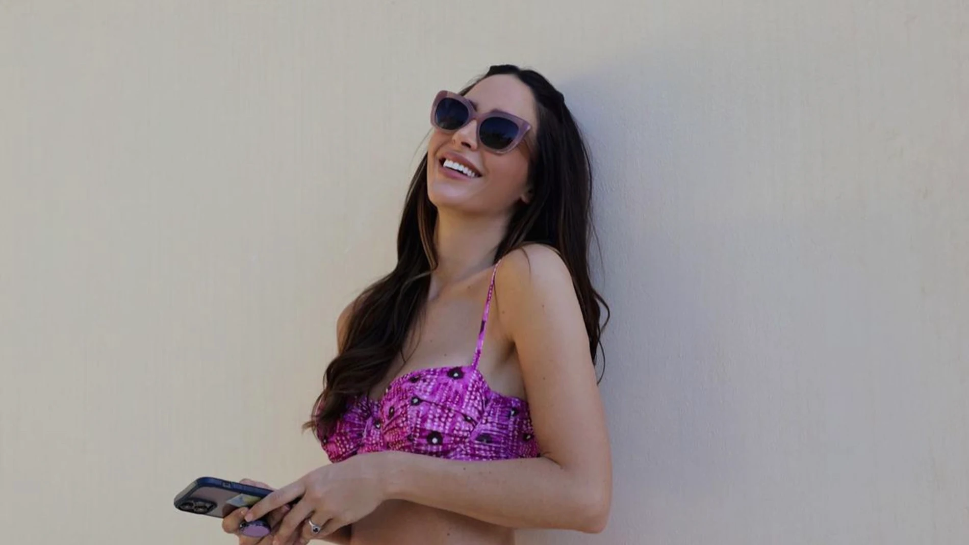 Rocío Osorno con bikinid de Zara. 