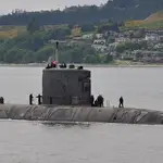 El submarino Corner Brook (SSK 878) de la Royal Canadian Army