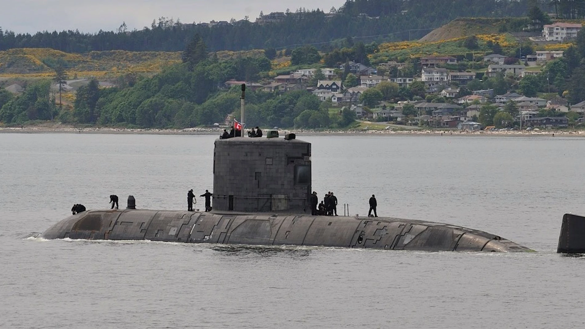 El submarino Corner Brook (SSK 878) de la Royal Canadian Army, de Canadá