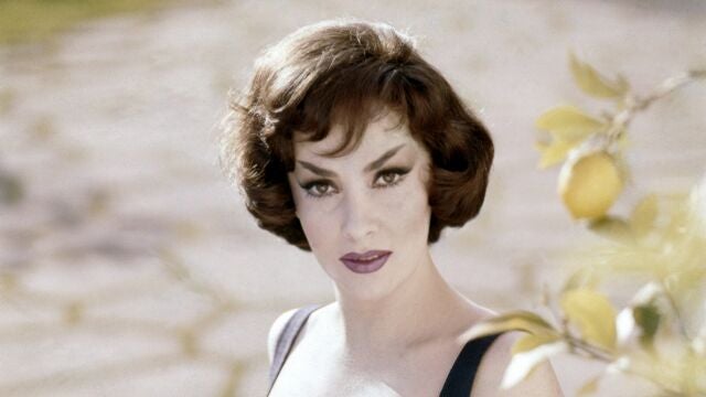 FILE - A photo taken in the 50s of Italian actress Gina Lollobrigida. Lollobrigida, who embodied the Italian stereotype of Mediterranean beauty and was dubbed “the most beautiful woman in the world” after the title of one her movies, has died in Rome at age 95. Italian news agency Lapresse reported Lollobrigidaís death on Monday, Jan. 16, 2023 quoting Tuscany Gov. 