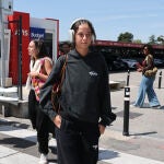 Victoria Federica a su llegada al aeropuerto.
