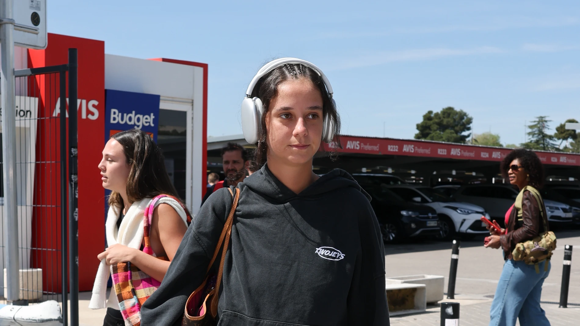 Victoria Federica a su llegada al aeropuerto.