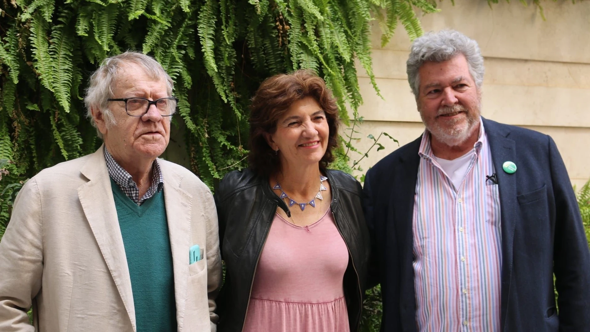 Ian Gibson, Elisa Cabrerizo y Juan López de Uralde PODEMOS-ALIANZA VERDE-INDEPENDIE 12/04/2023