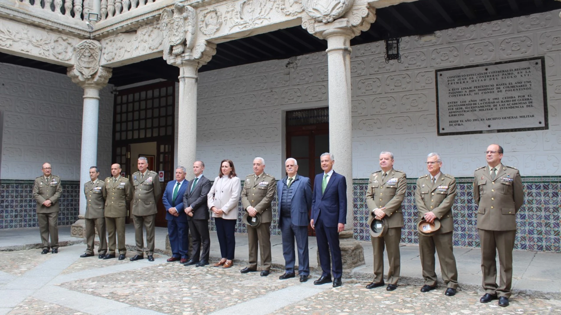 Acuerdo entre Fundación Iberdrola España y el Museo del Ejército de Ávila para restaurar el patio del Palacio de Polentinos
