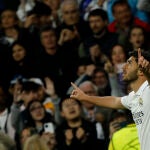 Marco Asensio celebra su gol al Chelsea