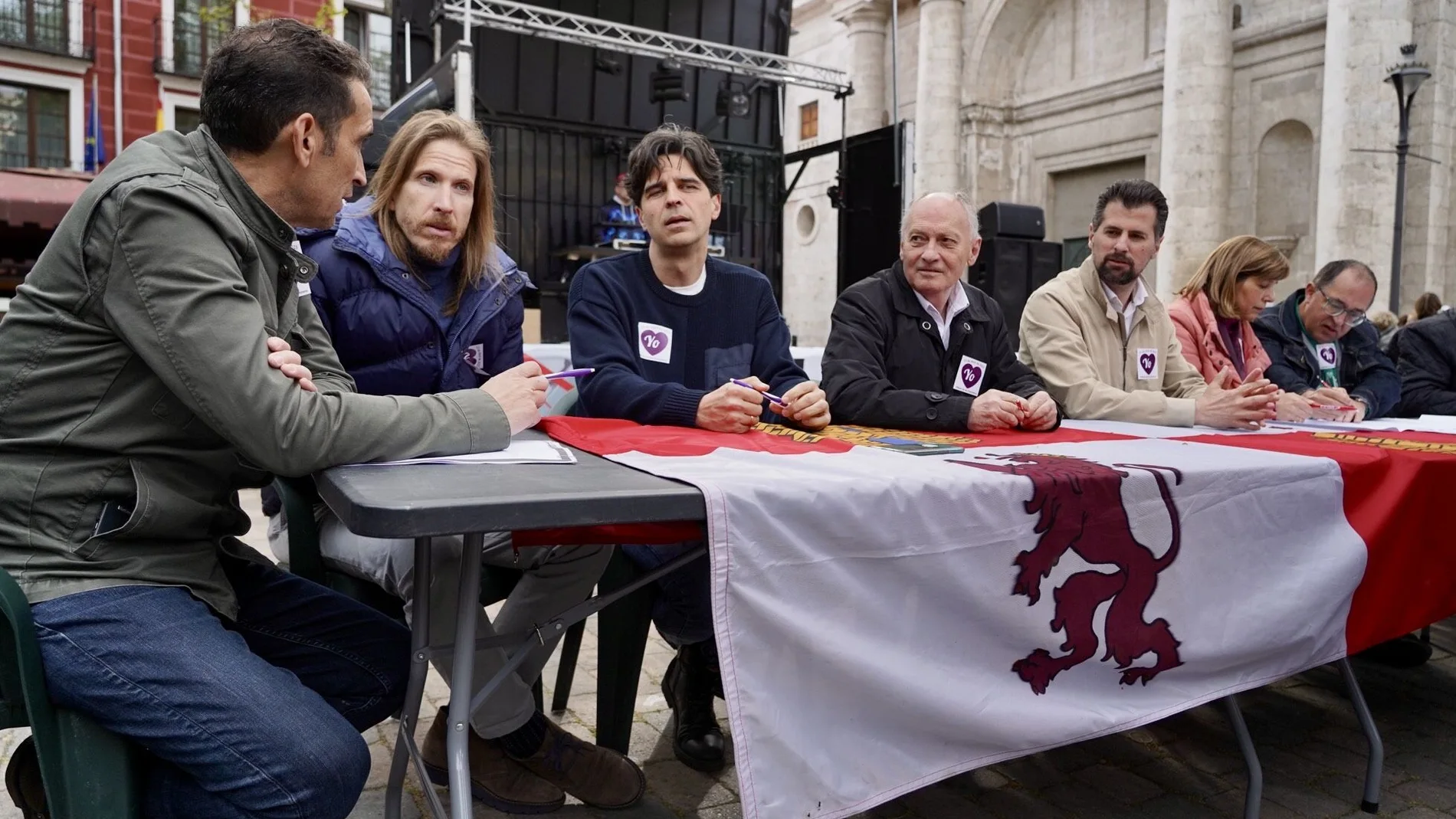 Andrés, Fernández, Gascón, Temprano y Tudanca, en la presentación del Manifiesto Villalar