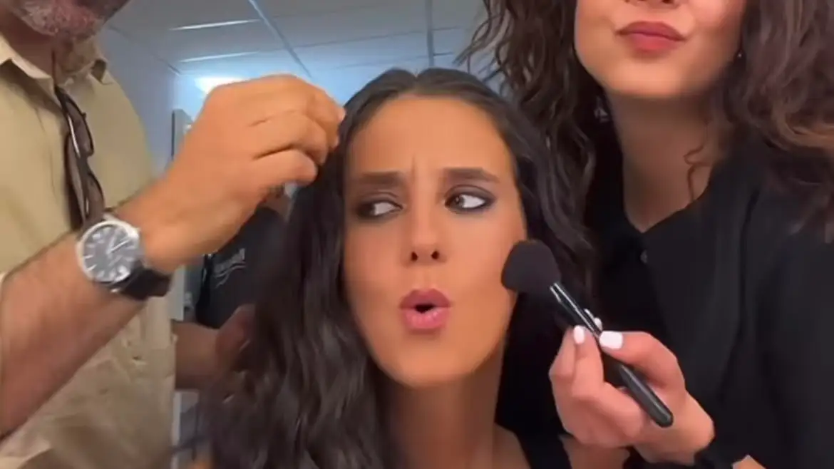 Victoria Federica como modelo por un día con top de Zara.