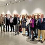Inauguración de la exposición 'Pintura Taurina' del pintor murciano Pedro Serna en la sede en Sevilla de la Fundación Caja Rural del Sur