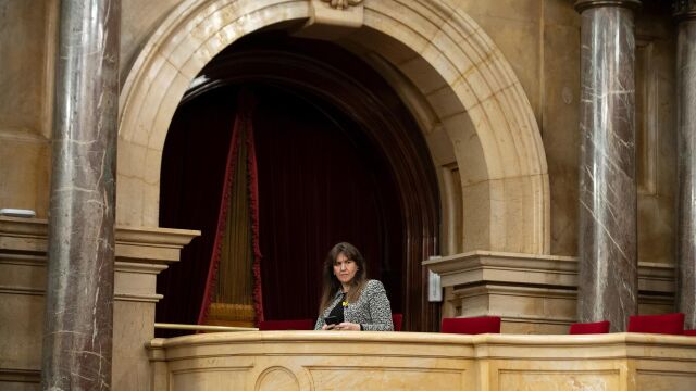 Laura Borràs, en el Parlament