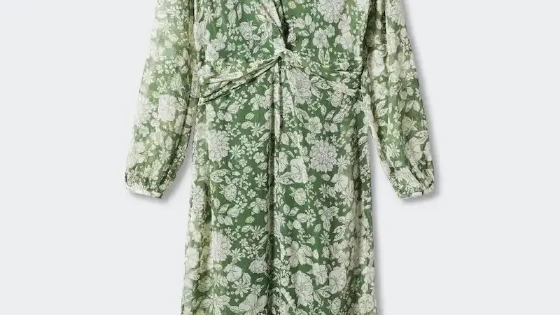 Vestido floral de Mango.