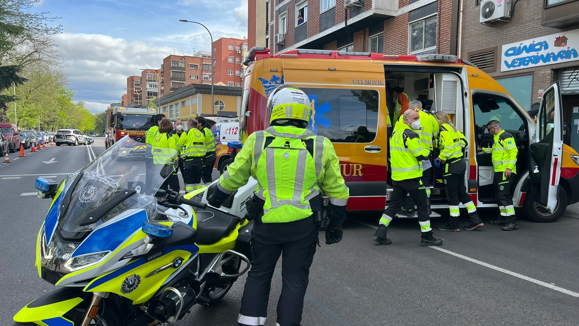 MADRID.-Sucesos.- Muere el policía nacional que resultó herido grave tras una colisión en Moncloa