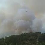 Imagen del incendio en Martorell 