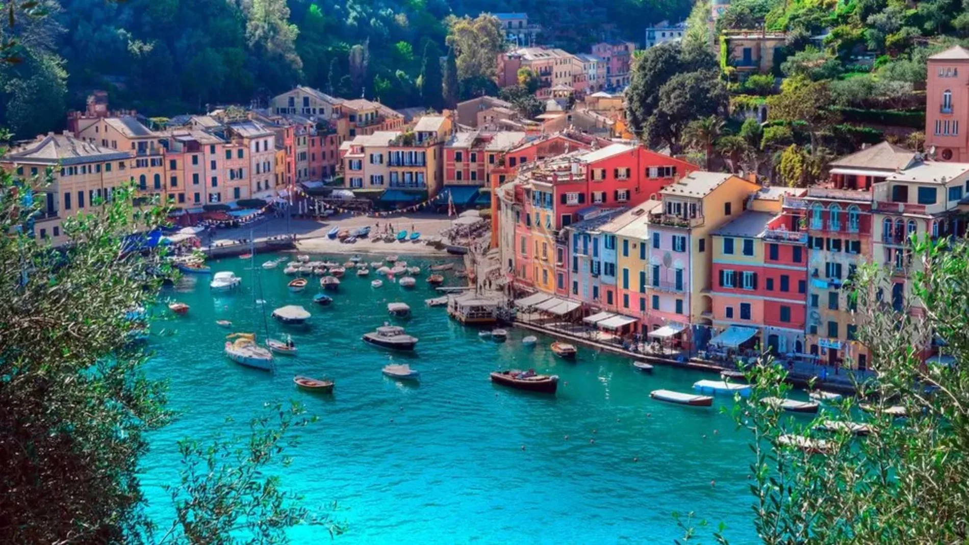 Solo 500 personas viven en Portofino, pero miles de turistas visitan la ciudad cada año