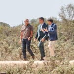 El presidente del Gobierno, Pedro Sánchez, visitó ayer el Parque Nacional de Doñana