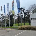 La entrada a las oficinas principales de la FIFA