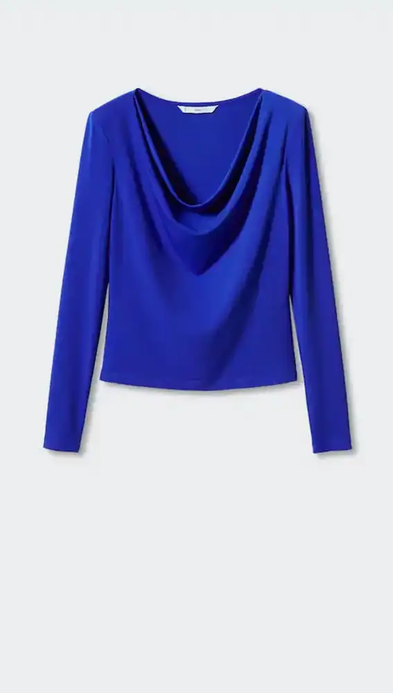 camiseta escote drapeado 67 Draped neckline T-shirt