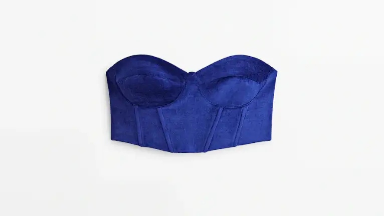 Top bustier de Massimo Dutti. 