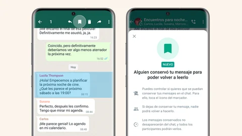 La nueva función de WhatsApp que hace que los mensajes temporales lo sean menos.