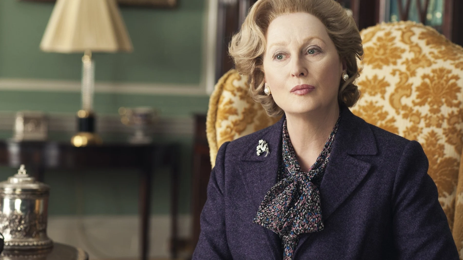 Meryl Streep en "La dama de Hierro", dando vida a Margaret Thatcher