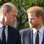 Britain's Prince William and Britain's Prince Harry 