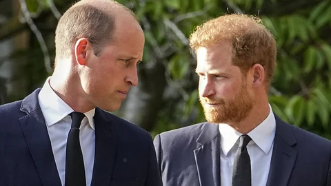 Britain's Prince William and Britain's Prince Harry