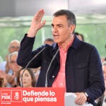 El presidente del Gobierno, Pedro Sánchez, participa en acto electoral de su partido en La Rioja