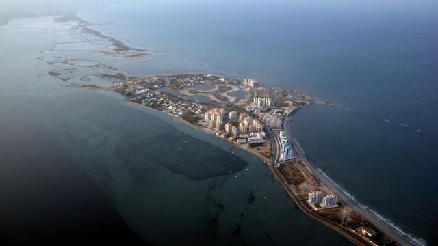 Vista aérea del Mar Menor