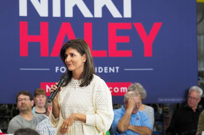 EEUU.- La candidata republicana Nikki Haley critica a Biden por postularse a la reelección pese a su avanzada edad