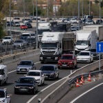 Retenciones en las salidas de Madrid 