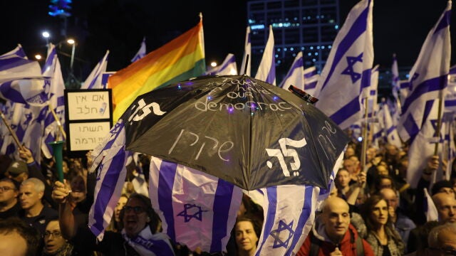 Al menos 200.000 israelíes volvieron a manifestarse en Tel Aviv contra la reforma de la Justicia del Gobierno Netanyahu