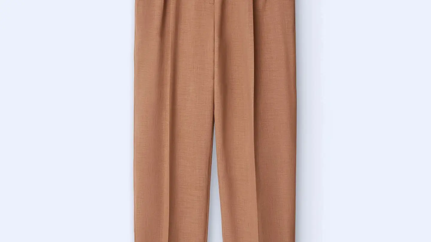 Pantalón recto con pinzas