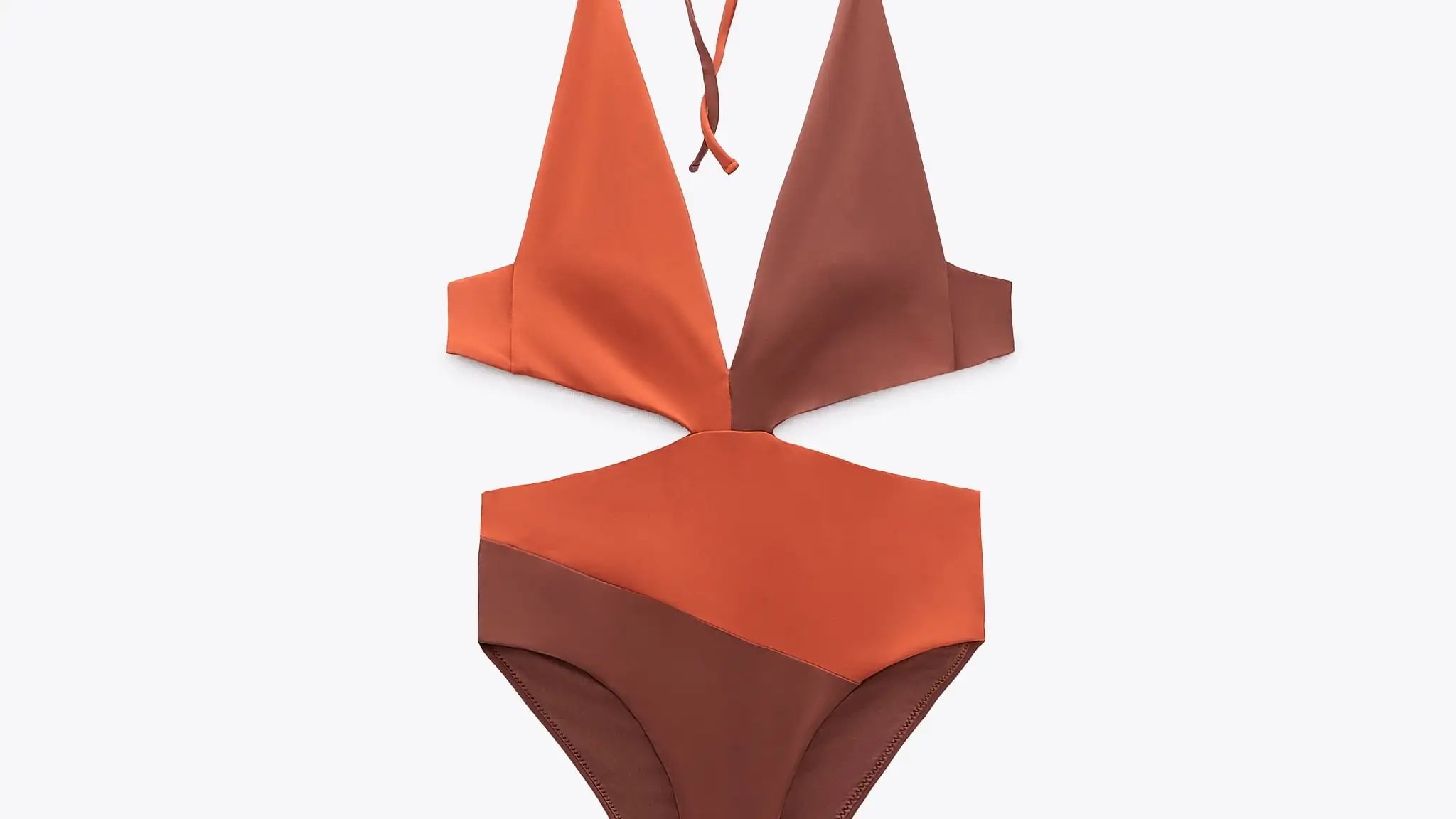 Bañador halter cut out