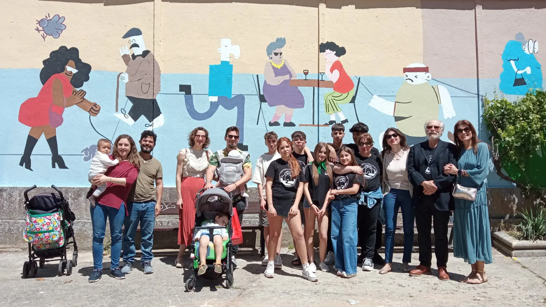 Uno de los murales en los que ha colaborado el Ayuntamiento de Salamanca en el barrio Ciudad Jardín