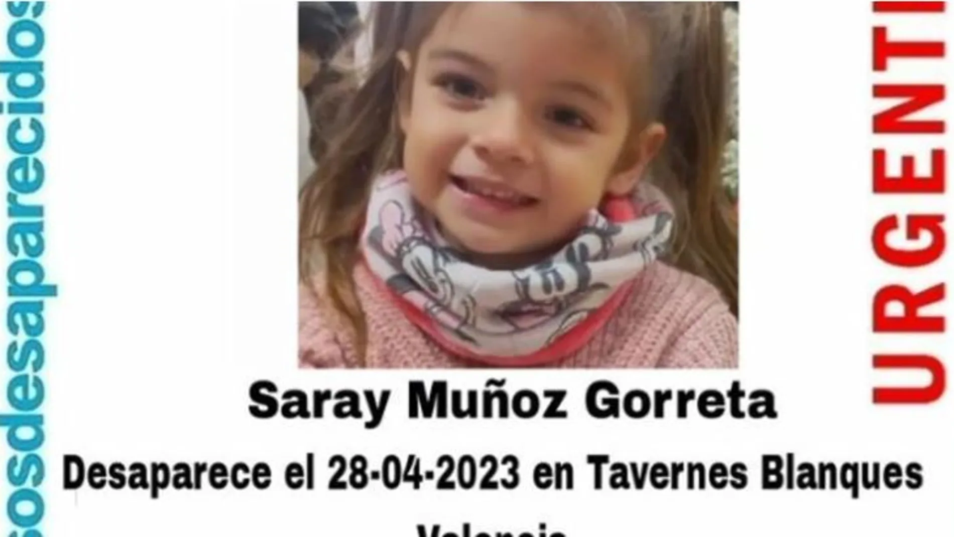La pequeña Saray de cinco años ha sido hallada en Francia