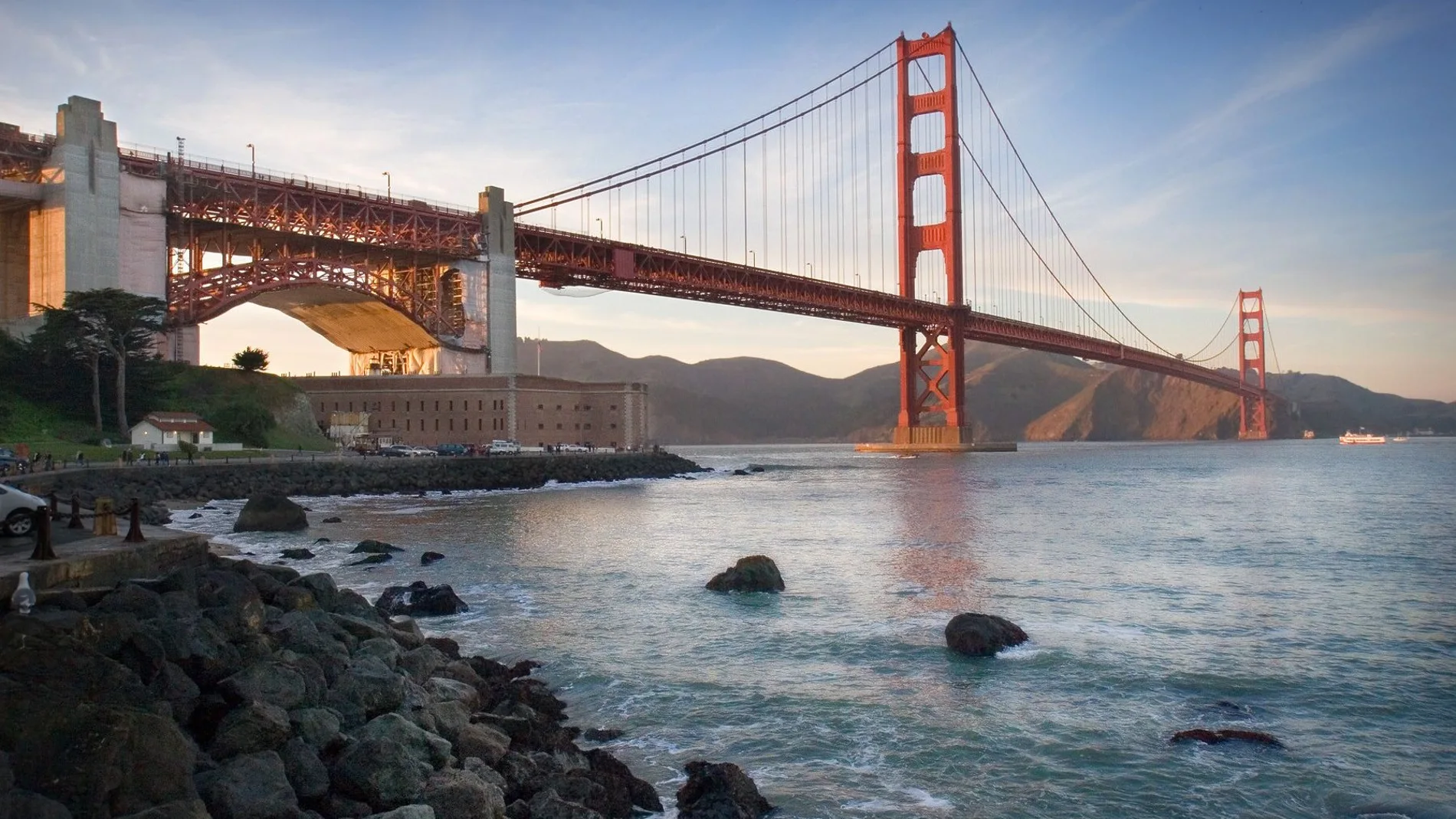 Vista panorámica del mítico Golden Gate de San Francisco