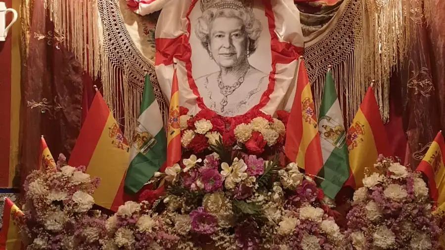 El altar de la Reina de Inglaterra