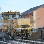 Obras de renovación de la línea Torralba-Soria