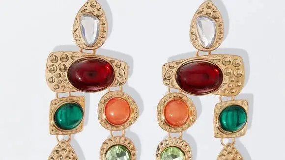 Pendientes multicolor