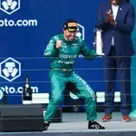 Alonso celebra su tercer puesto en Miami