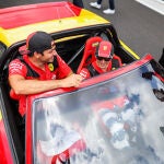 Sainz y Leclerc, en el circuito de Miami