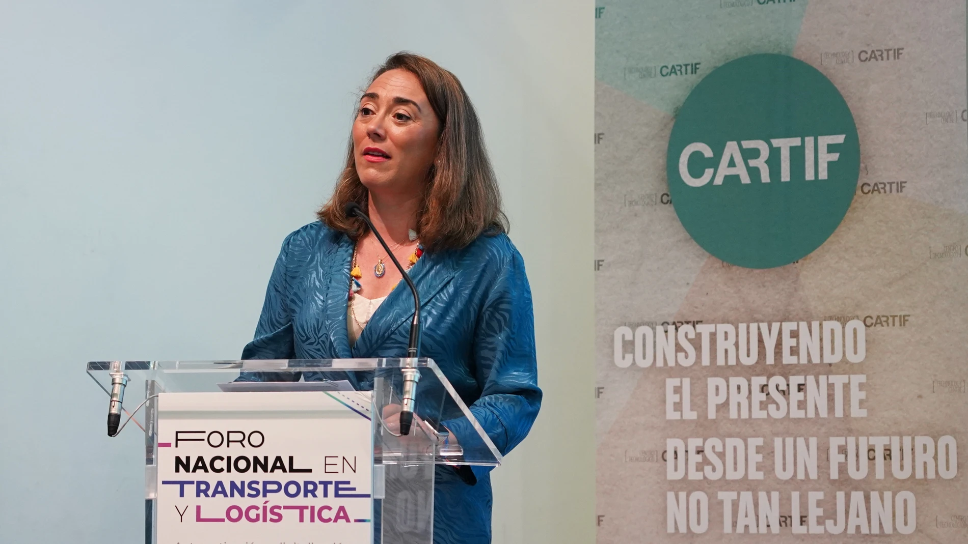 La consejera de Movilidad y Transformación Digital, María González Corral, participa en la apertura del Foro Nacional en Transporte y Logística organizado por CARTIF