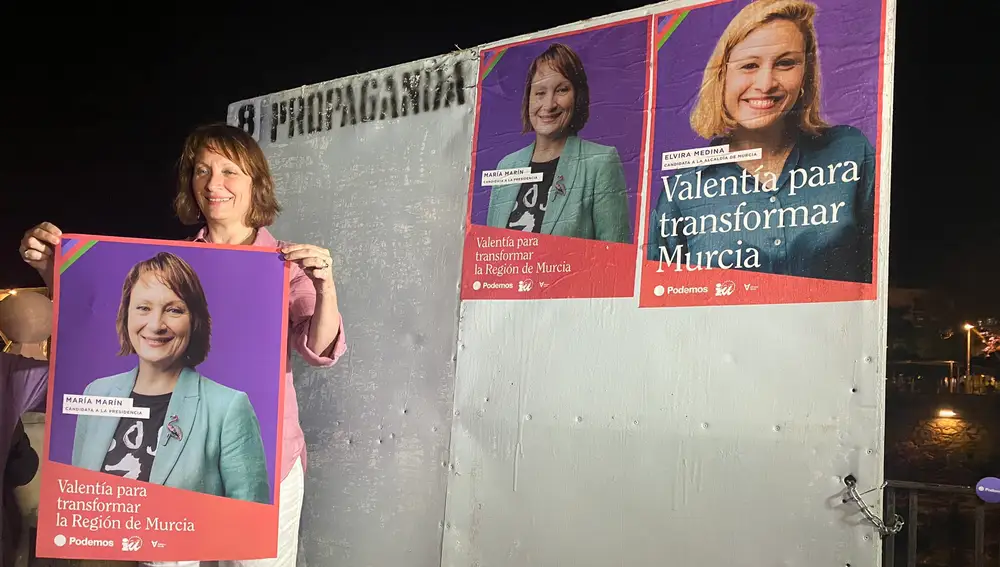 La candidata de Podemos a la Presidencia de la Comunidad, María Marín