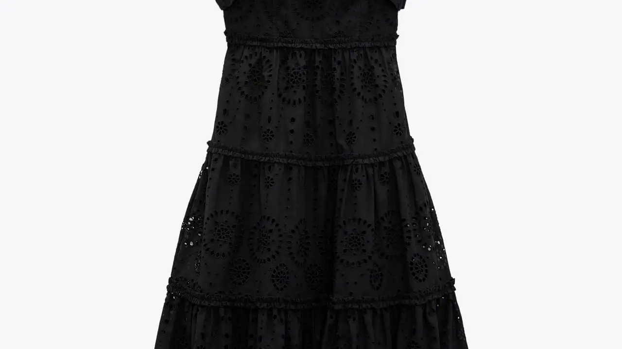 Vestido midi bordados