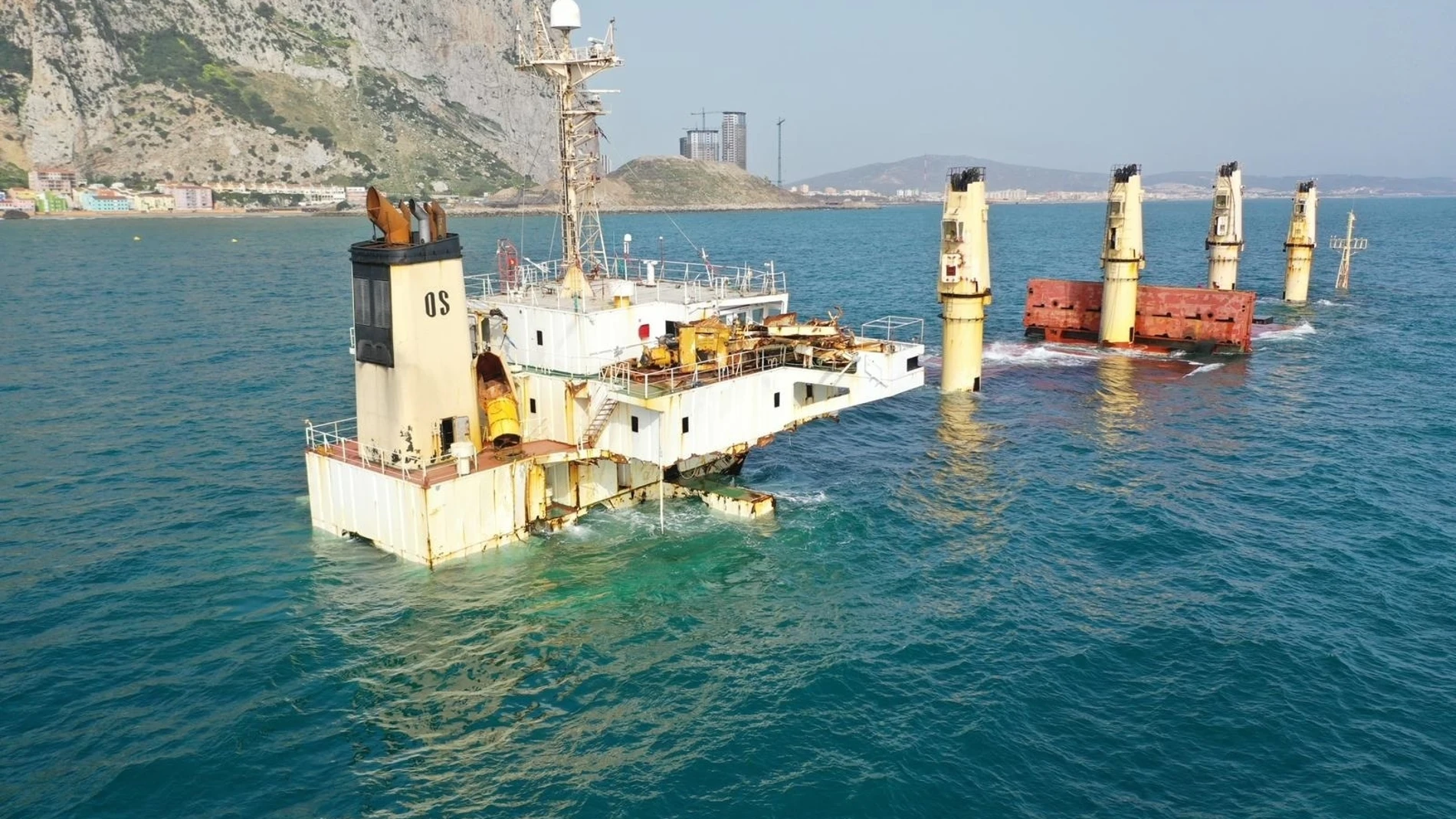 El buque OS 35 hundido frente a Gibraltar