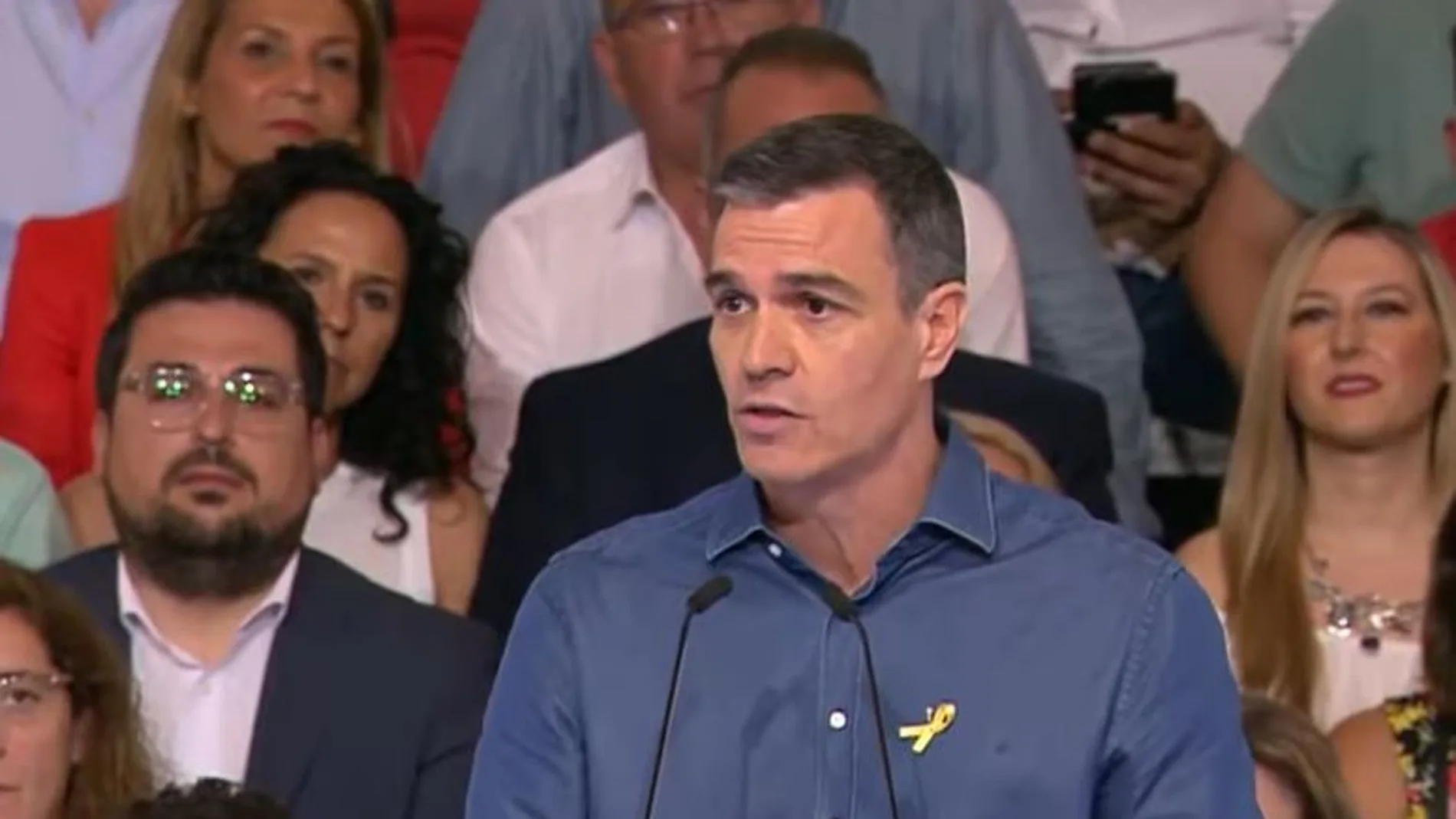 El presidente del Gobierno, Pedro Sánchez