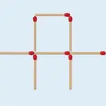 ¿Puedes formar dos cuadrados moviendo dos cerillas?