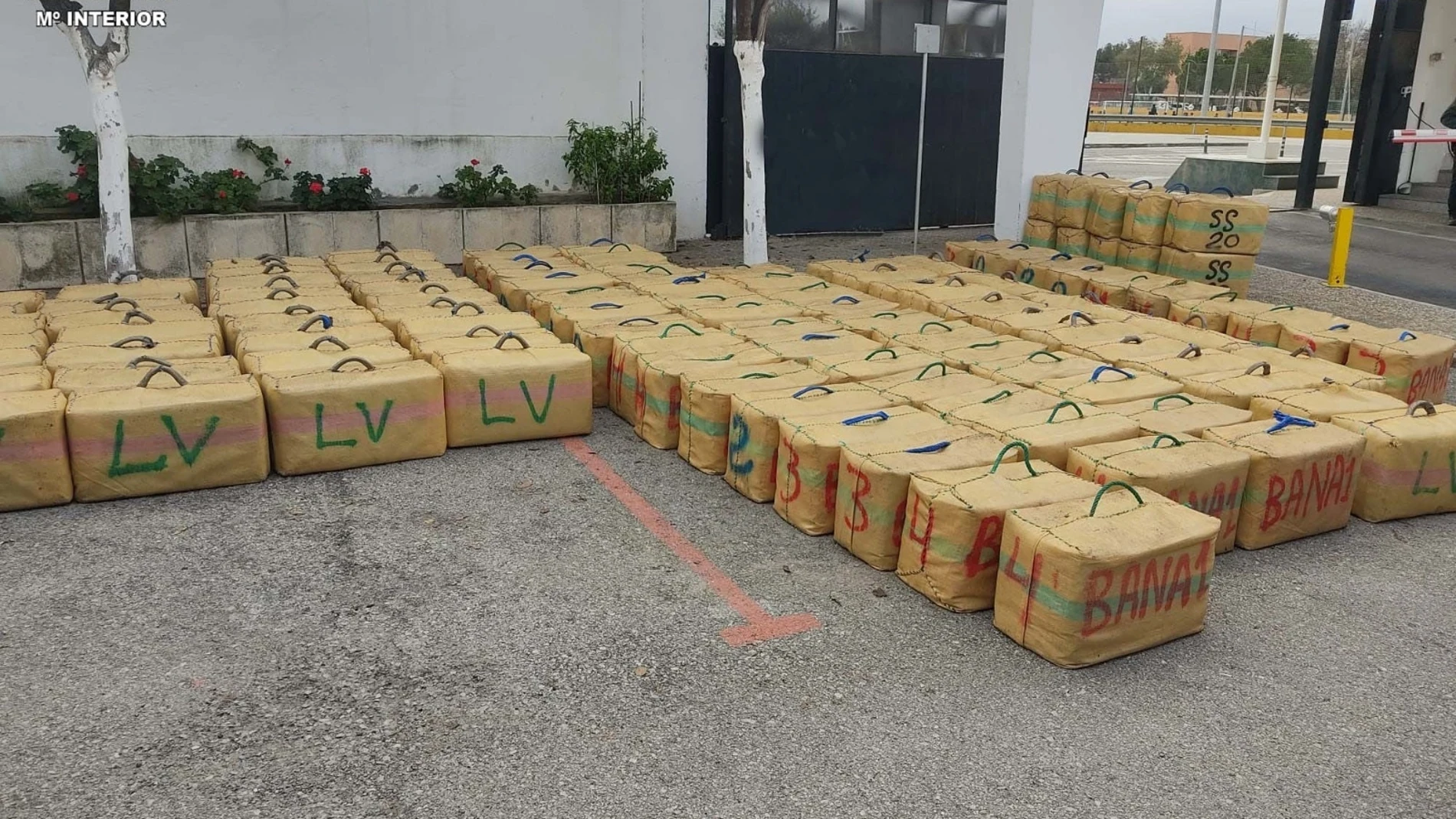 Droga intervenida en la operación
