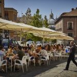 Ambiente de terrazas en el centro de Madrid